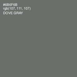 #6B6F6B - Dove Gray Color Image